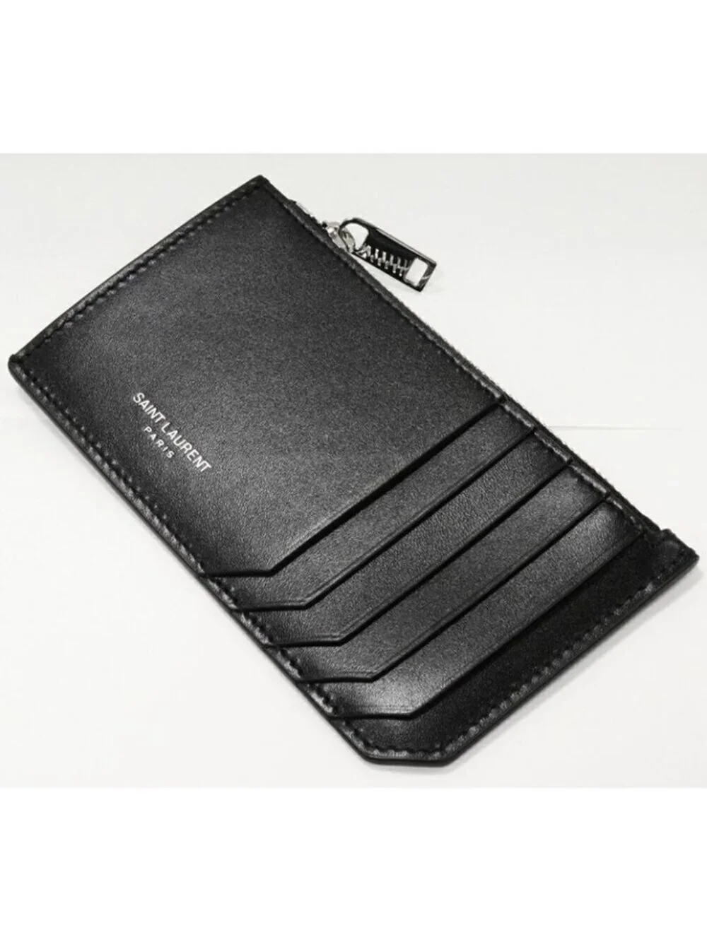 Saint Laurent Paris Coin Case Fragment Calf Black - Picture 4 of 4
